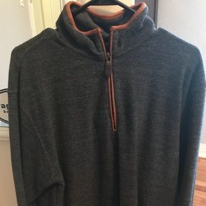 Orvis Leather-trimmed pullover